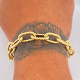 Paperclip Bracelet 7.1gr / 19.5cm / +3 18K Gold $