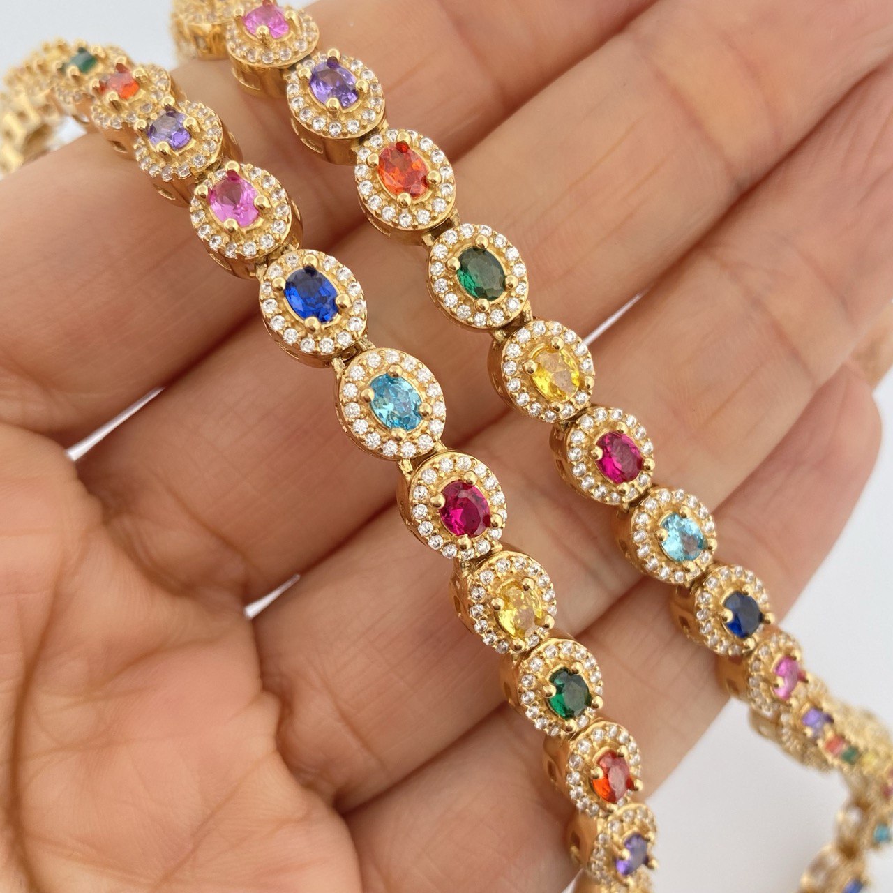 Tennis Chain 52.85gr / 18.1in / Spanish Origin 18K Gold $
