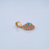 Lotus Flower Pendant 1.75gr / 1.8cm / 18K Gold !