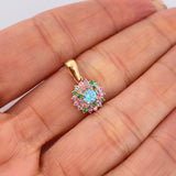 Lotus Flower Pendant 1.75gr / 1.8cm / 18K Gold !