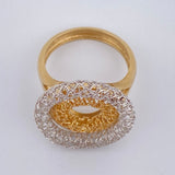Hoop Ring 4.65gr / Size 6 1/2 / 18K Gold $