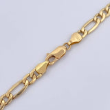 Cadena Figaro 12.2gr / 60cm / 5.1mm Oro Amarillo +0 18K $