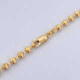 Military Chain 29.35gr / 65.7cm / 4mm Diamond Cut Yellow Gold Moon +3 18K $