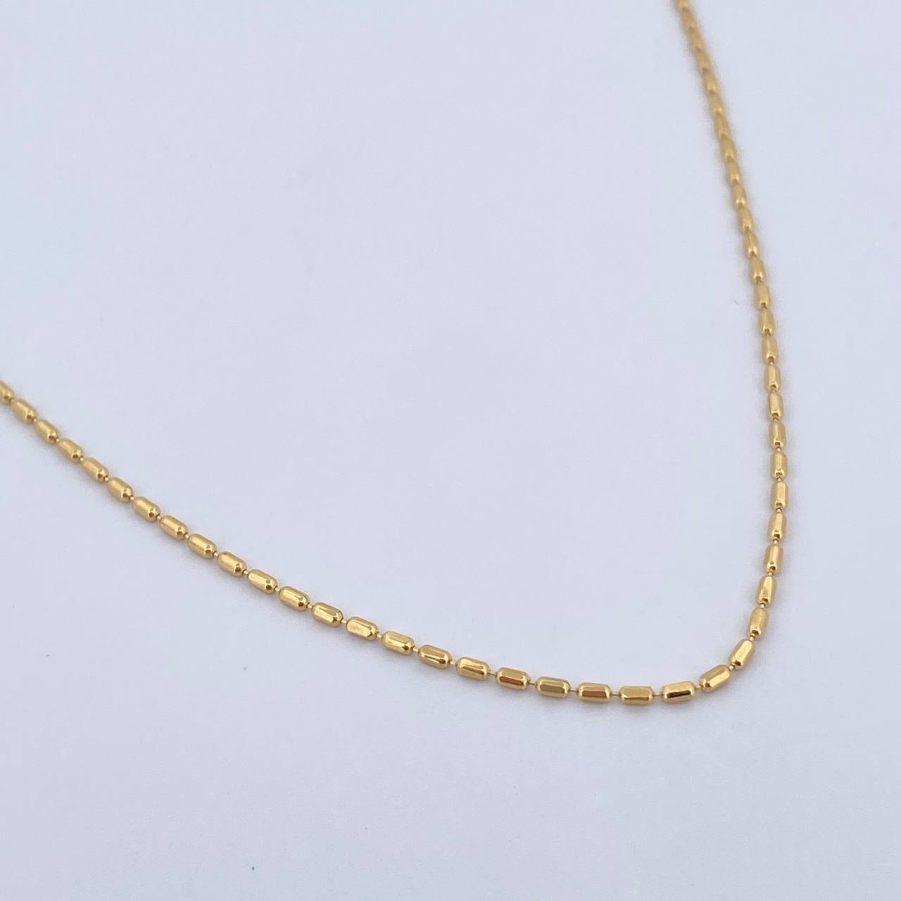 Morse Chain 2.6gr / 60.6cm / 0.9mm Yellow Gold +3 18K &