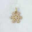 Pendant Snowflake 1.55gr / 2cm / White Zircons 18K Yellow Gold ©