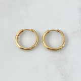 Candongas Yiss 2.55gr / 1.7cm / Corazones Oro Amarillo 18K ©
