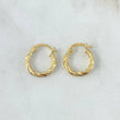 Candongas Lizy 1.55gr / 1.7cm / Punteadas Oro Amarillo 18K *