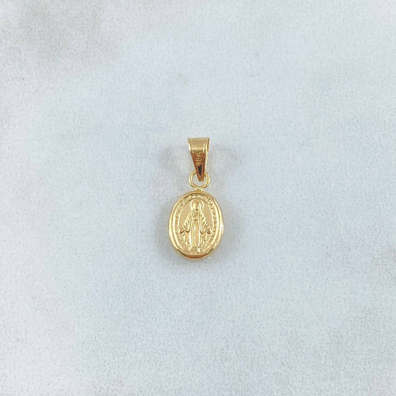 Dije Virgen Milagrosa 0.85gr / 3/4 in / Oro Amarillo 18K ©