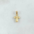 Pendant Cruz Cristo 0.35gr / 2.5cm / Oval Tips Yellow Gold 18K *