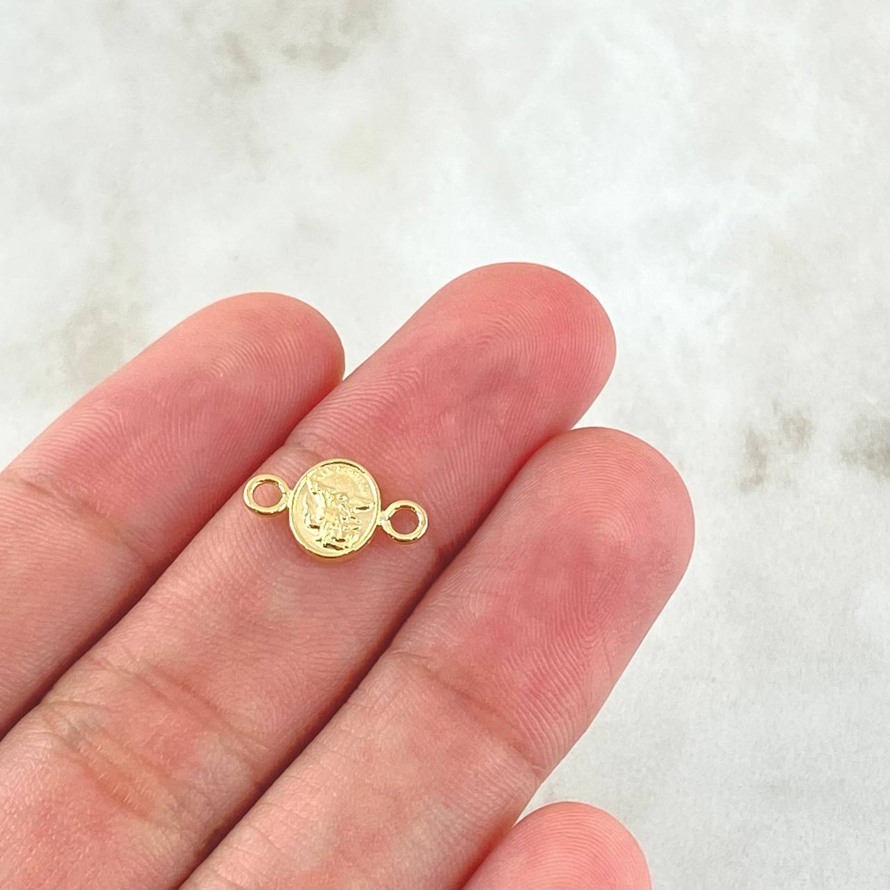 Herraje San Miguel Arcangel 0.35gr / 1.5cm / Oro Amarillo 18K