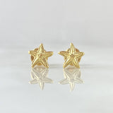Stud Earrings Starfish 0.55gr / 7.5mm Yellow Gold 18K
