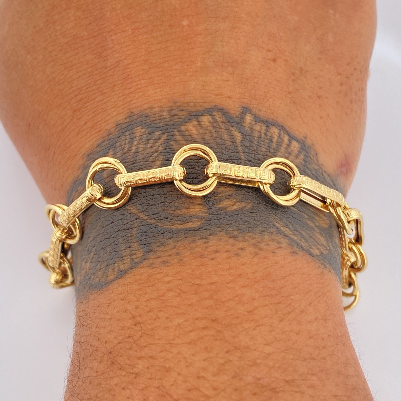 Pulso Enlazado 4.65gr / 20.5cm / +3 Oro 18K $