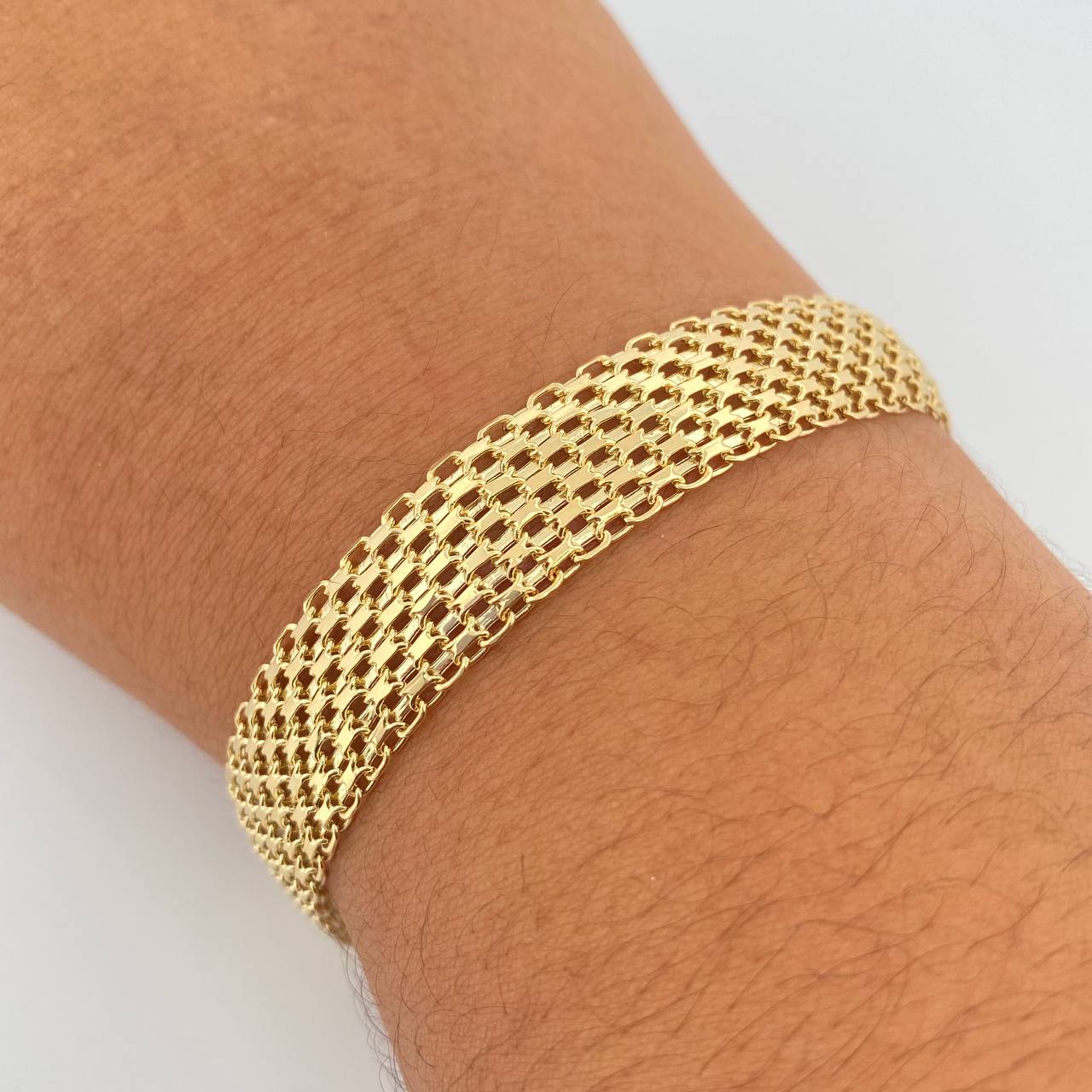 Pulso Chino 9.9gr / 20cm / 12.2mm Oro Amarillo +0 18K $