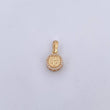 Pendant San Benito 1.95gr / 1.8cm / White Zircons 18K Yellow Gold &