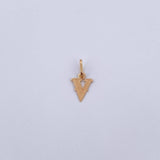 Dije Letra V 0.4gr / 1.7cm / Oro Amarillo 18K &