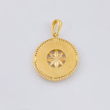 Dije Medalla Estrella Cardinal 4.3g / 1 1/4 in Oro Amarillo 18K