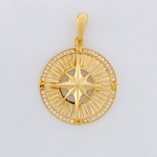 Dije Medalla Estrella Cardinal 4.3g / 1 1/4 in Oro Amarillo 18K