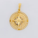 Dije Medalla Estrella Cardinal 4.3g / 1 1/4 in Oro Amarillo 18K