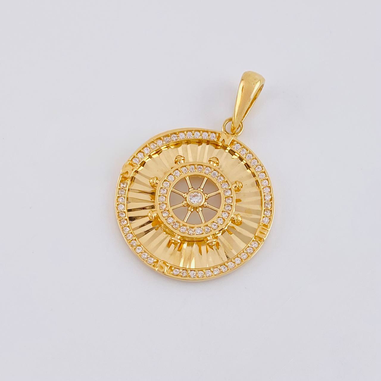 Dije Medalla Timon 4.45g / 1 1/4 in Oro Amarillo 18K