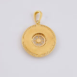 Dije Medalla Timon 4.45g / 1 1/4 in Oro Amarillo 18K