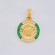 Dije Medalla Corona 5.85g / 1 1/2 in Oro Amarillo 18K