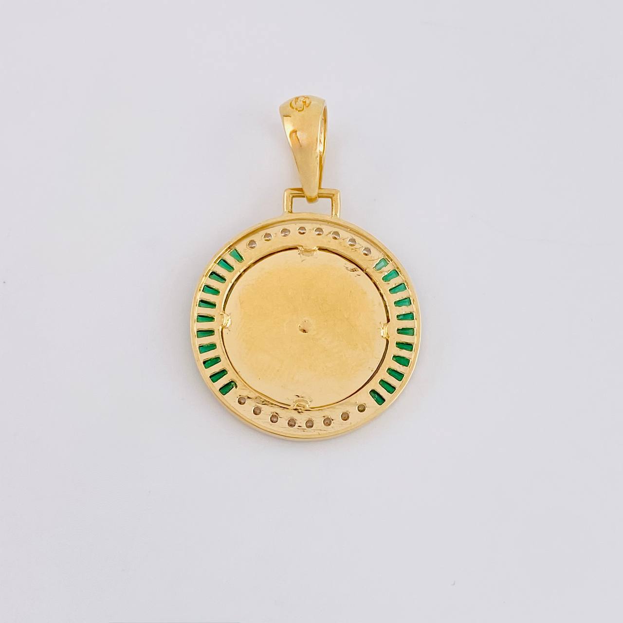 Dije Medalla Corona 5.85g / 1 1/2 in Oro Amarillo 18K