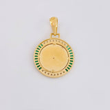 Dije Medalla Corona 5.85g / 1 1/2 in Oro Amarillo 18K