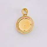 Dije Medalla Virgen Guadalupe 6.8g / 1 1/4 in Dos Oros Amarillo Blanco 18K