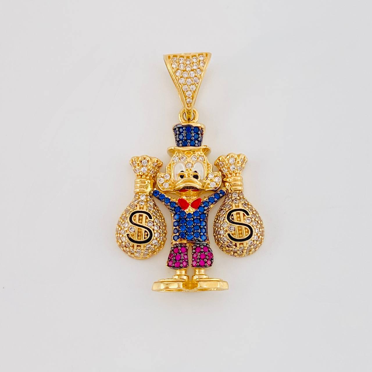 Dije Pato Millonario 10g / 1 1/2 in Oro Amarillo 18K