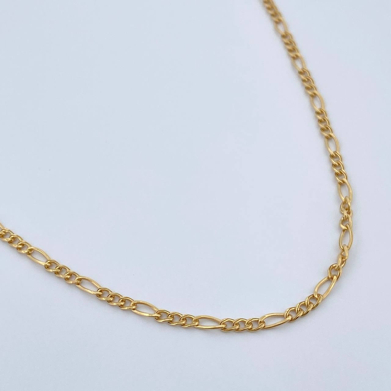 Cadena Figaro 1.65gr / 49cm / 1.9mm Oro Amarillo +1 18K $