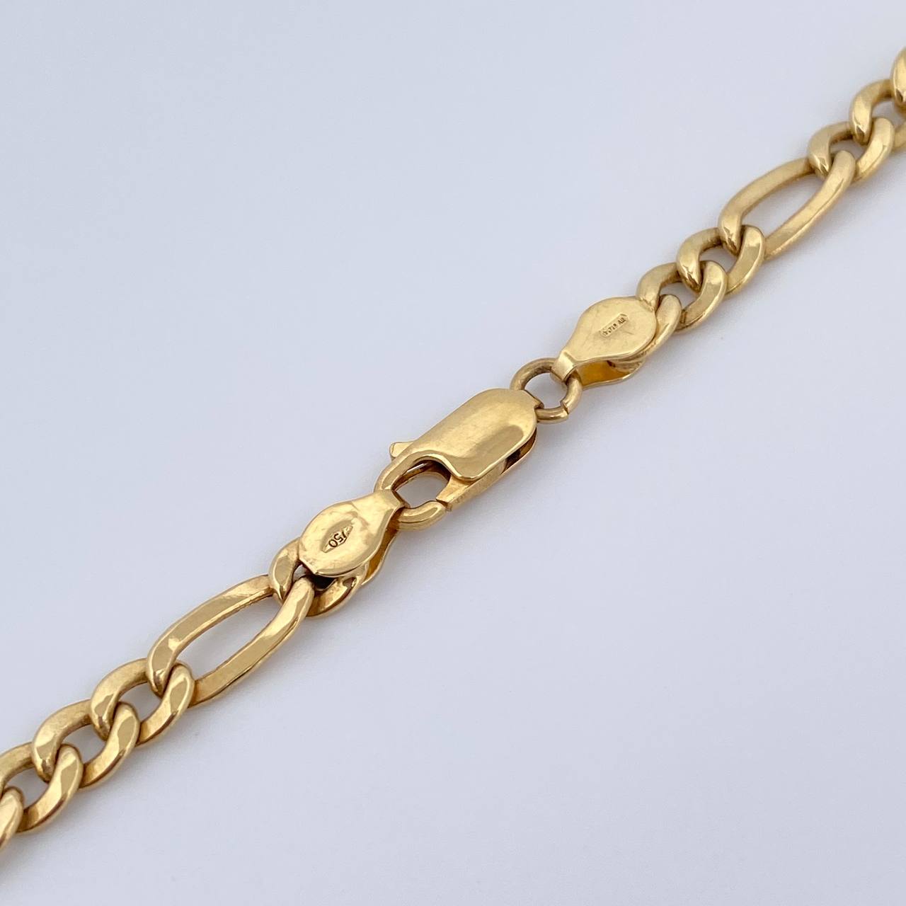 Cadena Figaro 12.1gr / 60.1cm / 4.8mm Oro Amarillo +0 18K $