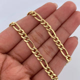 Cadena Figaro 12.1gr / 60.1cm / 4.8mm Oro Amarillo +0 18K $