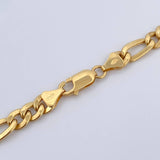 Figaro Chain 22.9gr / 60.5cm / 6.5mm Yellow Gold +0 18K $