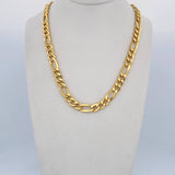 Figaro Chain 22.9gr / 60.5cm / 6.5mm Yellow Gold +0 18K $