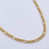 Cadena Figaro 8.65gr / 60.3cm / 3.9mm Oro Amarillo +0 18K $