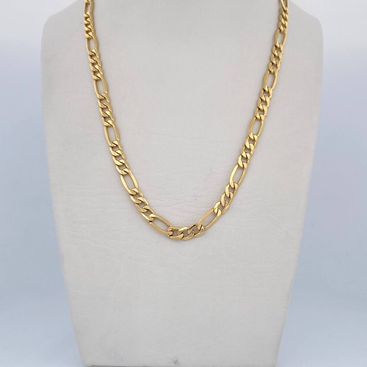 Cadena Figaro 12.2gr / 60cm / 5.1mm Oro Amarillo +0 18K $