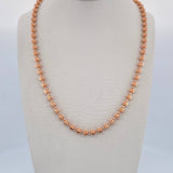 Military Chain 27.25gr / 65.5cm / 4mm Diamond Cut Moon Rose Gold +3 18K $