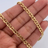 Flat Mariner Chain 9.65gr / 60cm / 4.3mm Yellow Gold +3 18K $