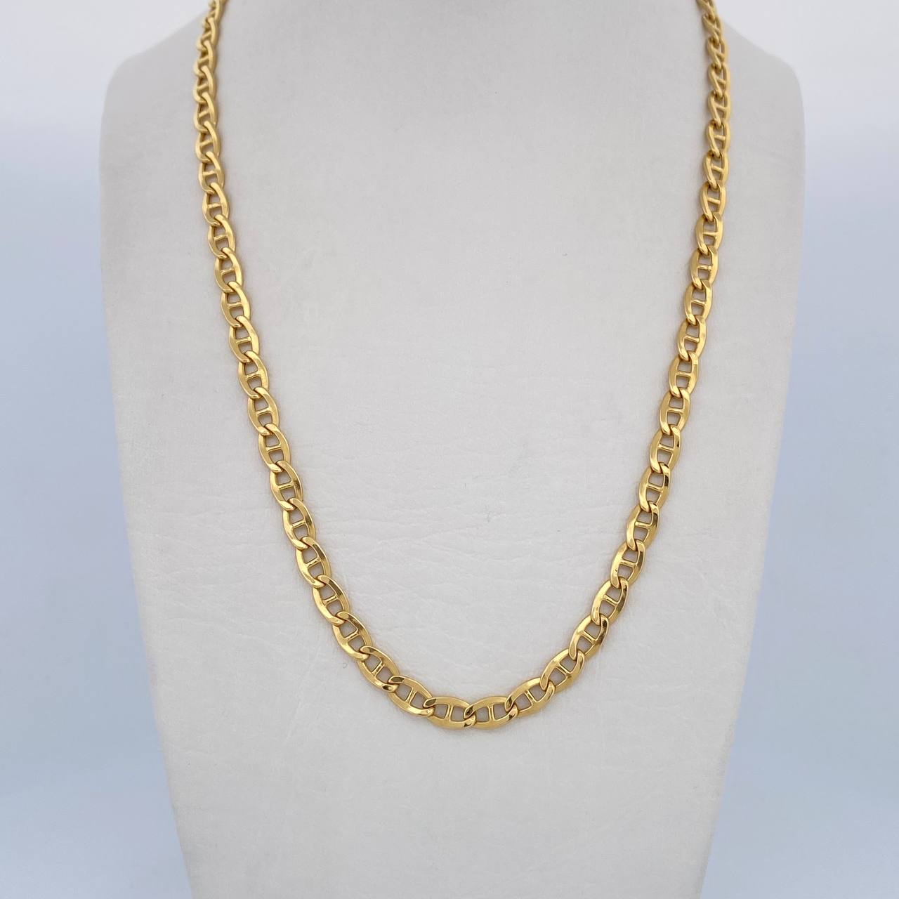 Flat Mariner Chain 9.65gr / 60cm / 4.3mm Yellow Gold +3 18K $