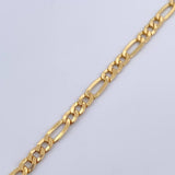 Bracelet Figaro 4.05gr / 20.8cm / 4.1mm Yellow Gold +0 18K $