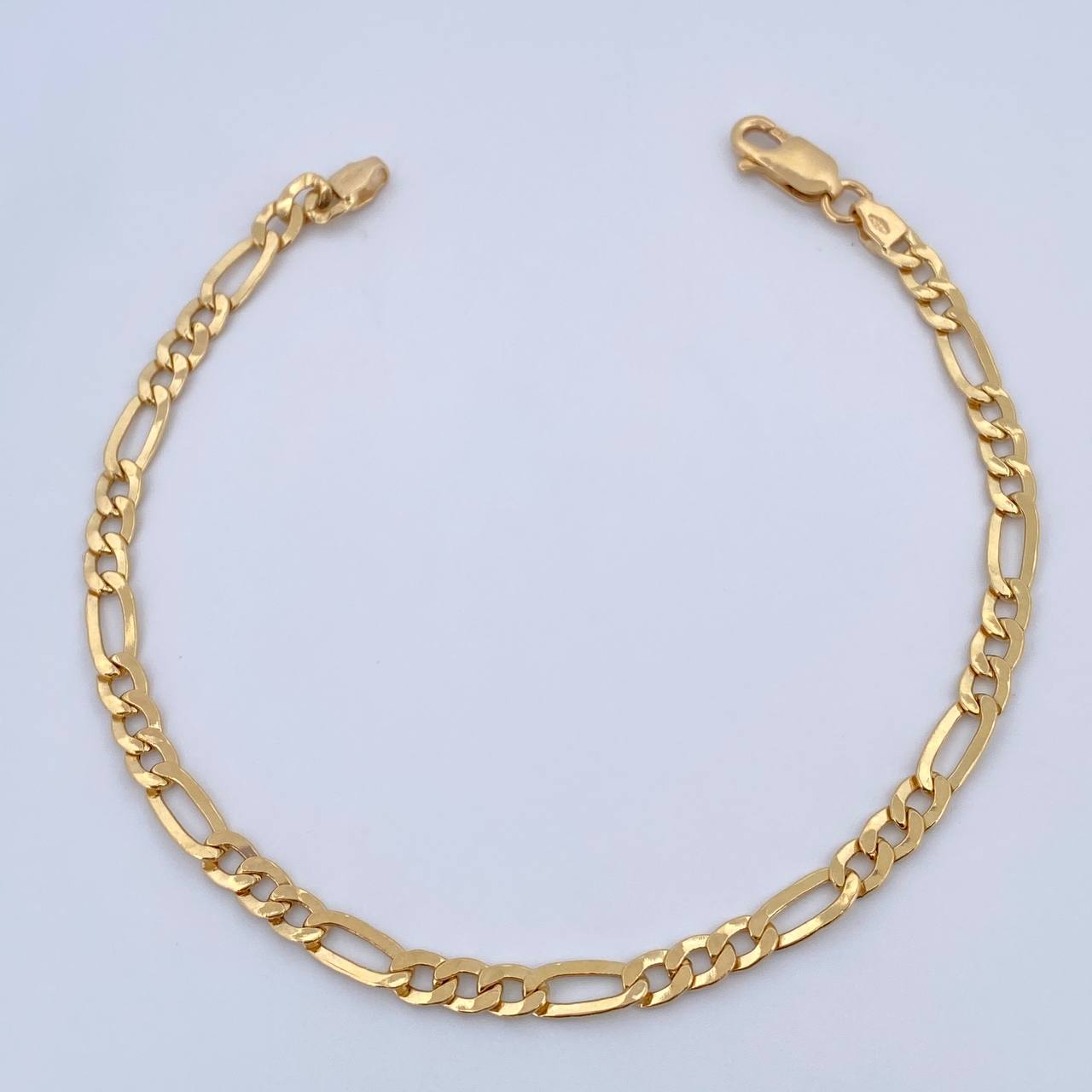 Bracelet Figaro 4.05gr / 20.8cm / 4.1mm Yellow Gold +0 18K $