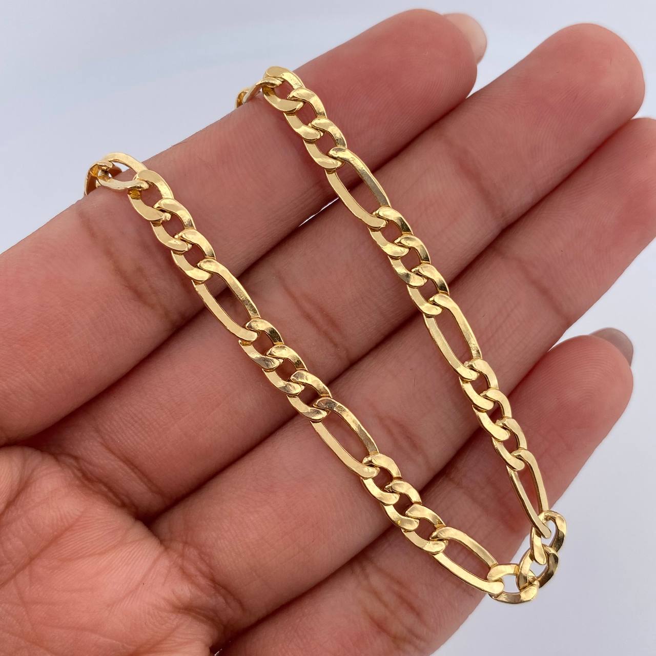 Bracelet Figaro 4.05gr / 20.8cm / 4.1mm Yellow Gold +0 18K $