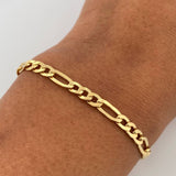 Bracelet Figaro 4.05gr / 20.8cm / 4.1mm Yellow Gold +0 18K $