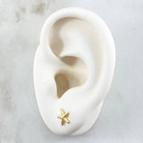 Stud Earrings Starfish 0.55gr / 7.4mm Yellow Gold 18K *