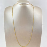 Cadena Cubana 6.7gr / 23 1/2 in / 3.1mm Oro Amarillo +1 18K ©