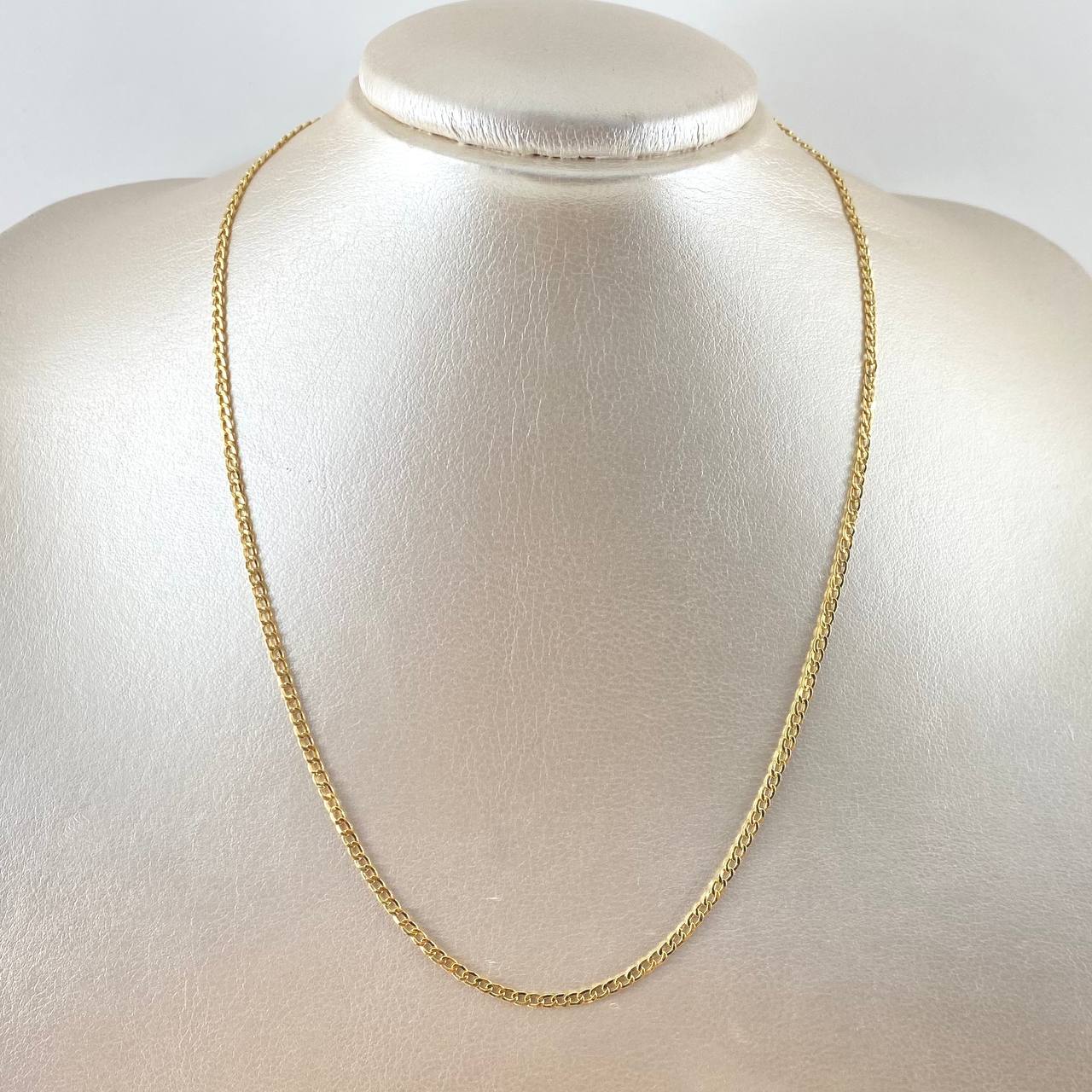 Cadena Cubana 3g / 16 in / 3.1mm Oro Amarillo 18K