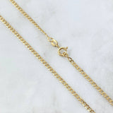 Cadena Mini Cubana 2.6gr / 20 1/4 in / Oro Amarillo +1 18K !