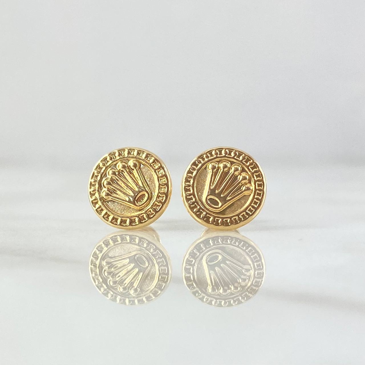 Topos Sello Corona 0.95gr / 10mm Oro Amarillo 18K ©