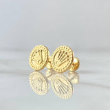 Stud Earrings Corona RX 1.05gr / 1cm / 18K Yellow Gold