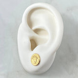 Topos Sello Corona 0.95gr / 10mm Oro Amarillo 18K